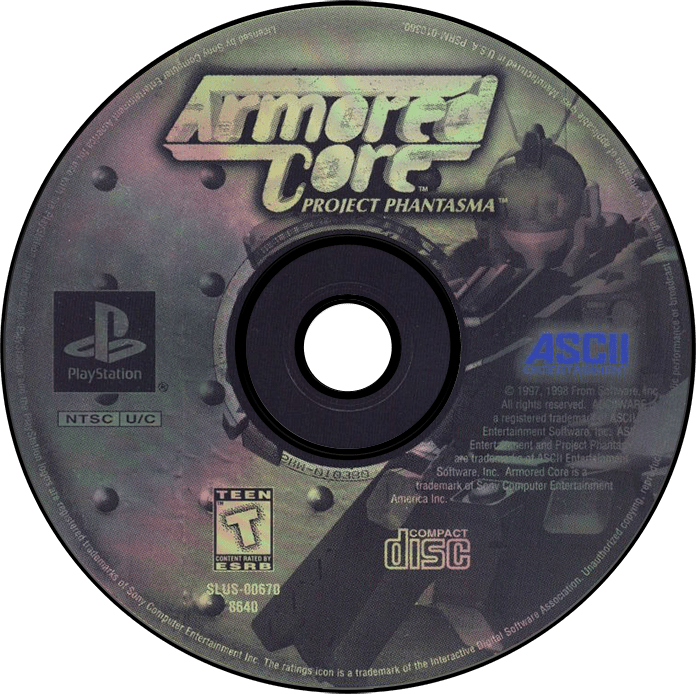 Armored Core Project Phantasma media 5 for Playstation